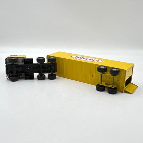 Kraft Velveeta Toy Semi Truck Trailer Yellow Advertising Pressed Steel Vintage