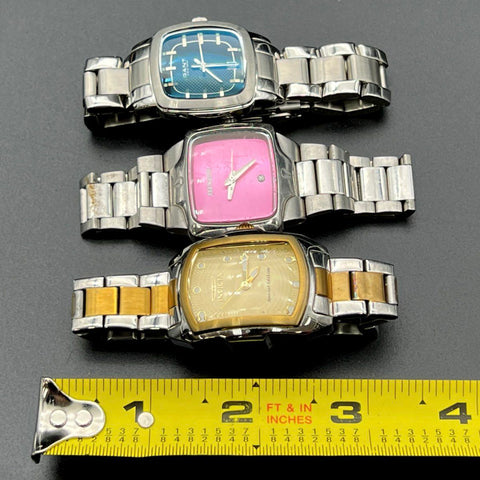 Nixon Gant Invicta Lupah Special Edition Stainless Steel Watch Lot of 3