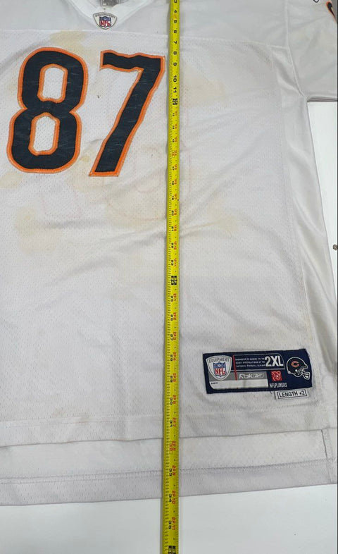Reebok Chicago Bears Muhsin Muhammad #87 Authentic NFL Jersey White Men's 2XL