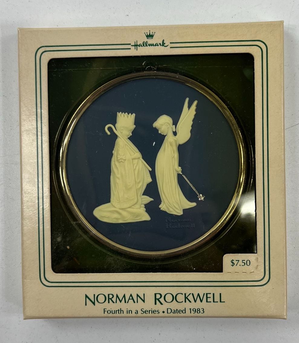 VTG Collectible Hallmark c1980's Collector's Series Norman Rockwell Ornaments