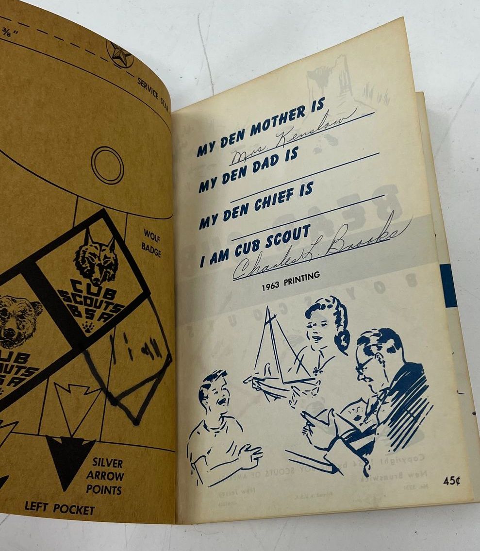 Vintage Boy Scout Handbook Lot 3pc Wolf Bear Cub Scout + 1920s Era BSA