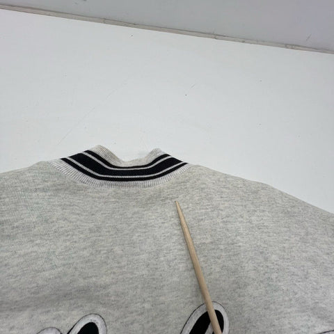 Vintage 90s Mickey & Co Disney Varsity Jacket Embroidered Script Logo Sz L