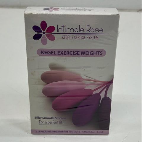 New Intimate Rose Women's Kegel Exercise System Weights Set of 6 Sealed