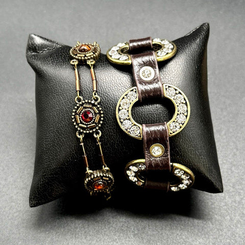 Vintage Style Rhinestone Costume Jewelry Lot Gold Bronze Tone Narmi Watch 15pc