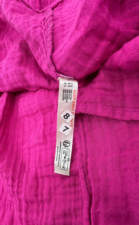 NWT Anthropologie The Kallie Pink Flowy Gauze Tunic Dress Women's M