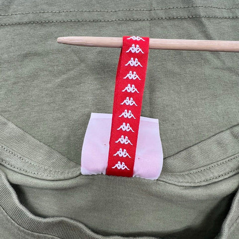 Kappa T-Shirt People In Motion Big Logo Graphic Green Sz Small