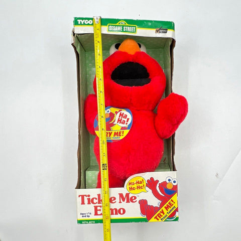 Sesame Street Tickle Me Elmo Tyco 1996 Vintage Plush Toy New In Box NIB