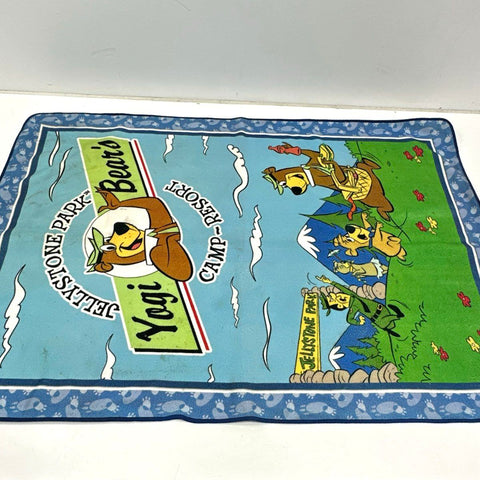 Hanna Barbera Yogi Bear Jellystone Park Fleece Blanket Throw Navy