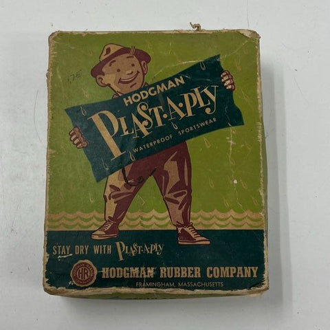 Vintage 50s Hodgman Plast-A-Ply No 614 Fishing Waders NOS NIB Sz Large USA