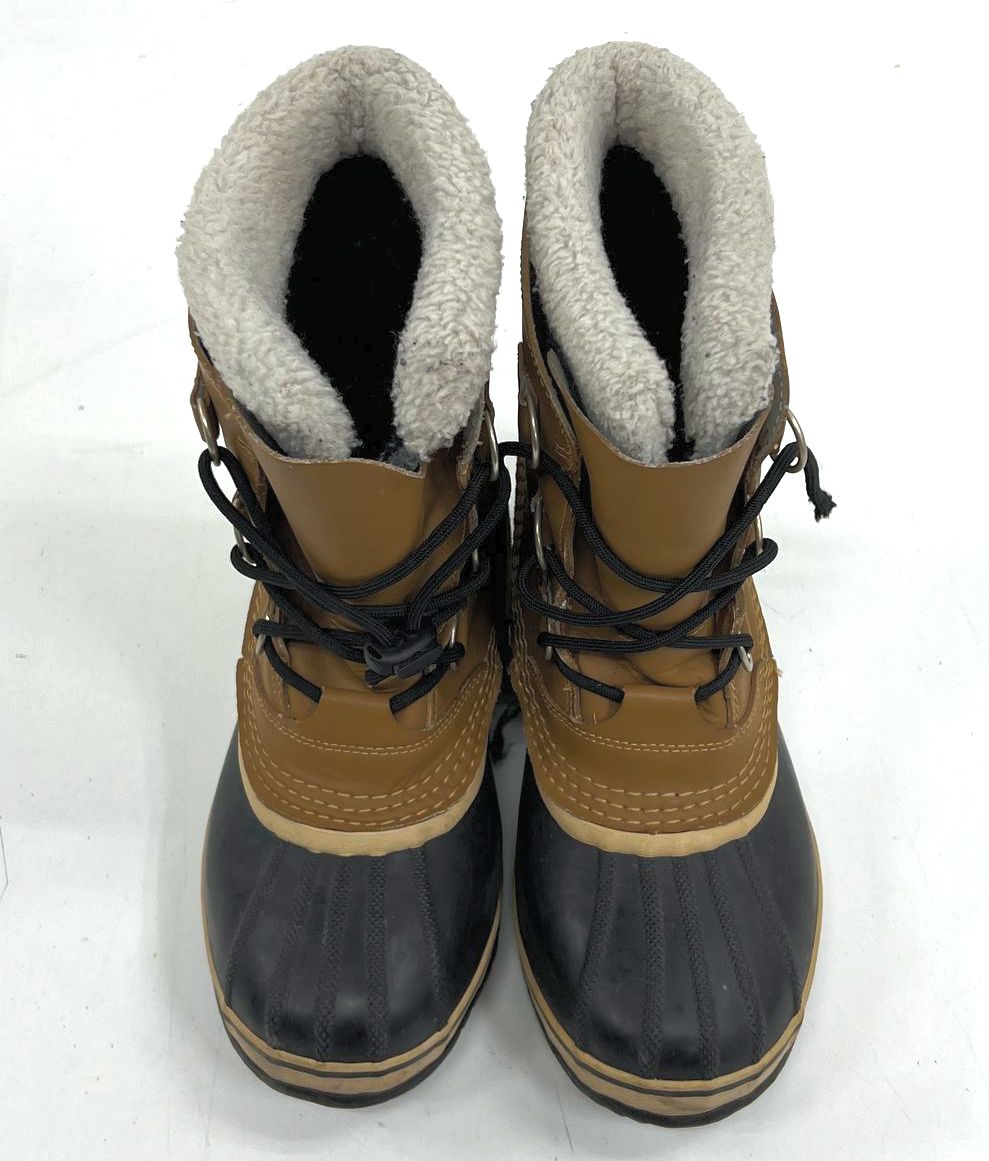 Sorel Youth 1964 Pac Strap Waterproof Winter Snow Boots Tan Black Womens Size 7