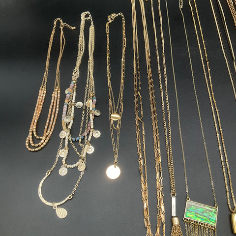 Talbots & Modern Statement Tassel Pendant Necklace Jewelry Lot of 12