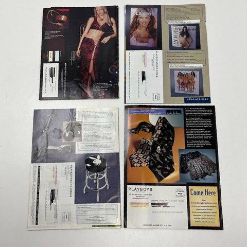 Playboy & Frederick's of Hollywood Catalog Lot of 4 Vintage 1999-2001 Y2K