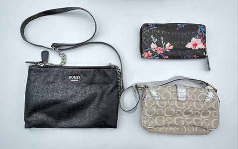 Guess Purses Handbags Crossbody Bag Mini Bag Wallet Lot of 4 Pieces