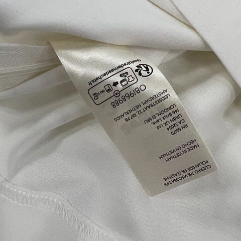 Maeve Anthropologie Red White Pleated Peplum Bustier Tube Top Lot of 2 Women's L