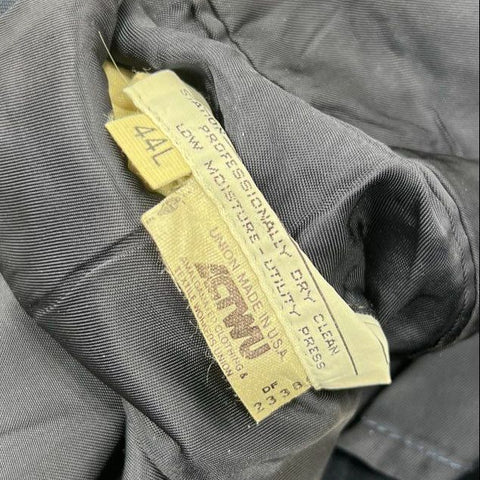 Vintage 80s Careermarx Navy Blue 2-Piece Union Made Suit Men's 44L 35W