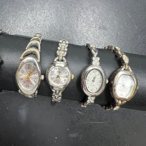 Women's Watches Lot Advance NY&Co Fmd Others Quartz Silver Tone Mixed Untested