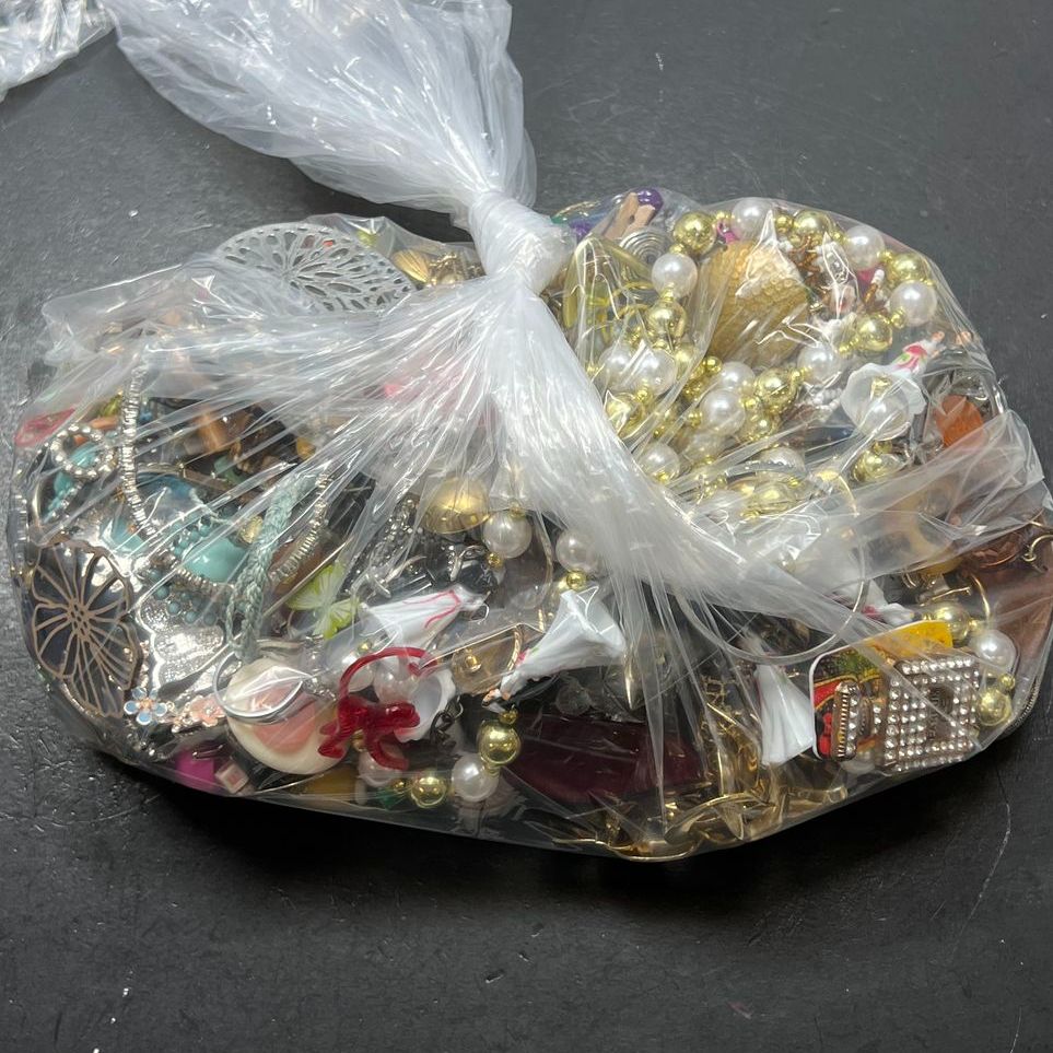 5 Lbs Broken for Crafts Costume Jewelry Grab Bag