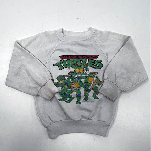 Vintage 1990 Teenage Mutant Ninja Turtles TMNT Crewneck Sweatshirt Kids Sz M