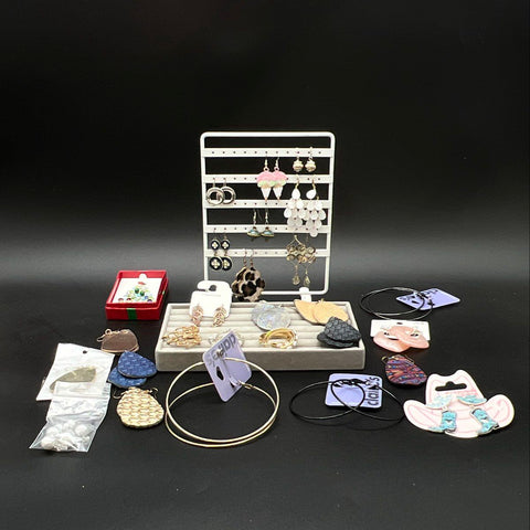 Claire's Sugarfix Maurices Costume Jewelry Lot 25+ Pairs Earrings Hoops Dangle
