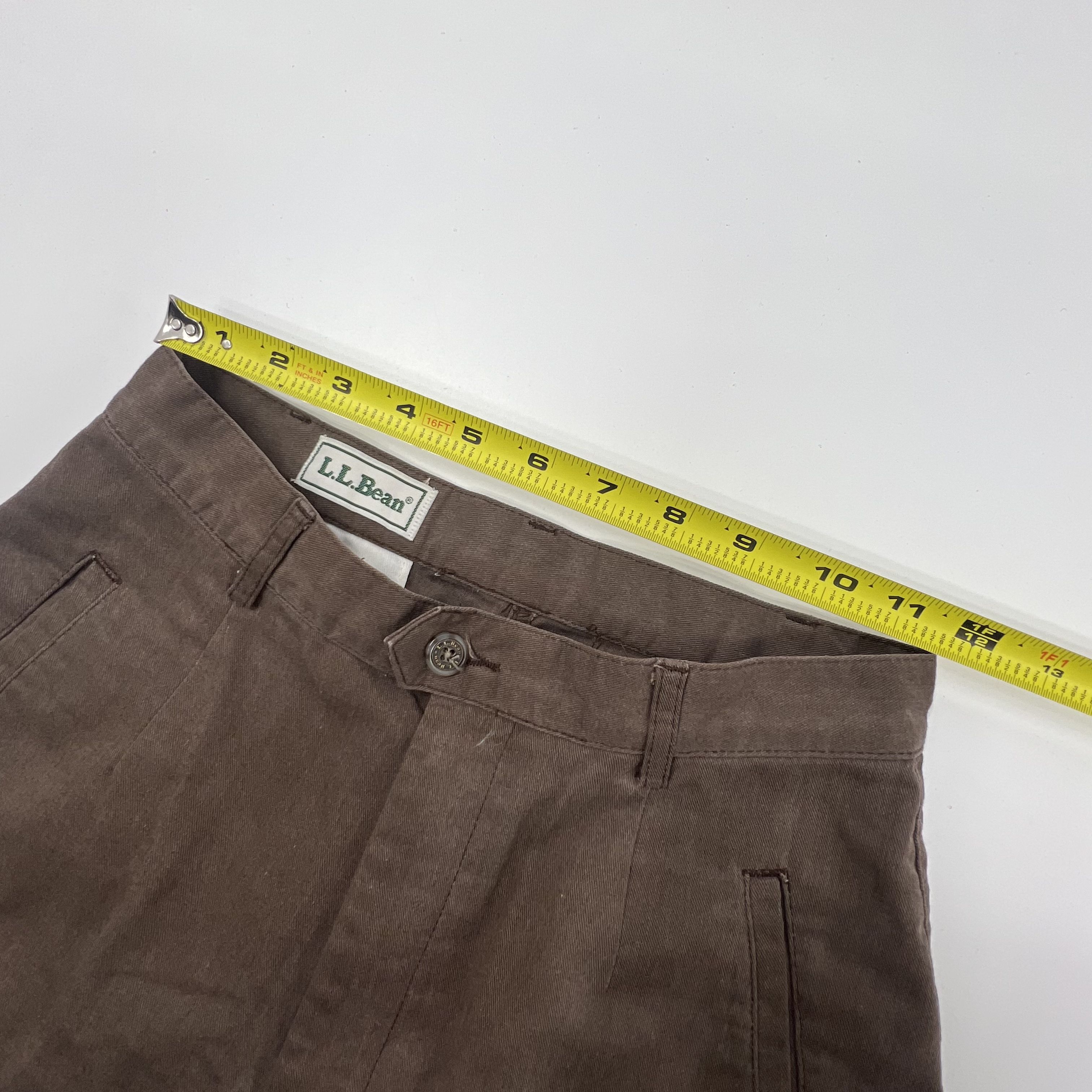 Vintage L.L. Bean Brown Cropped Pants Women's Small
