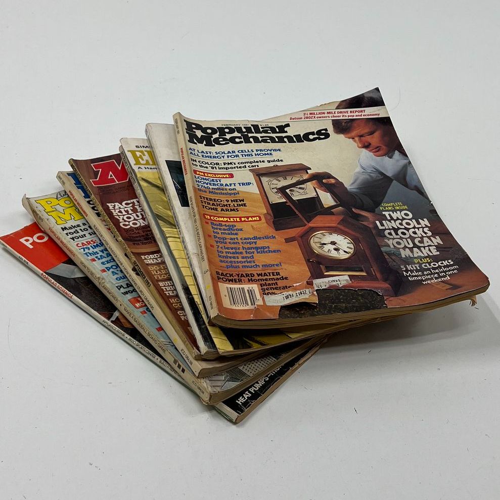 Vintage Mechanix Illustrated & Others Assorted Magazine Back Issue Lot *POOR