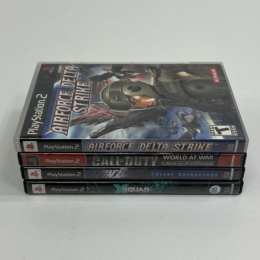 Sony Playstation 2 PS2 Mixed Game Lot COD Airforce Delta Strike X Squad Win Back