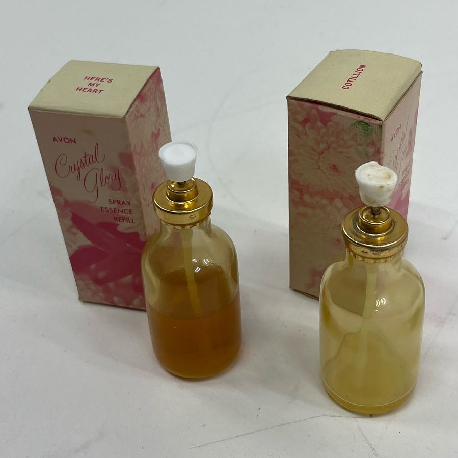 Avon Vintage Collectible Mini Travel Size Fragrance Perfume Lot Opened Box