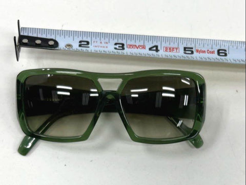 SEEMMONDO Trapper Women's Green Square Oversized Gradient Sunglasses Sz One Size