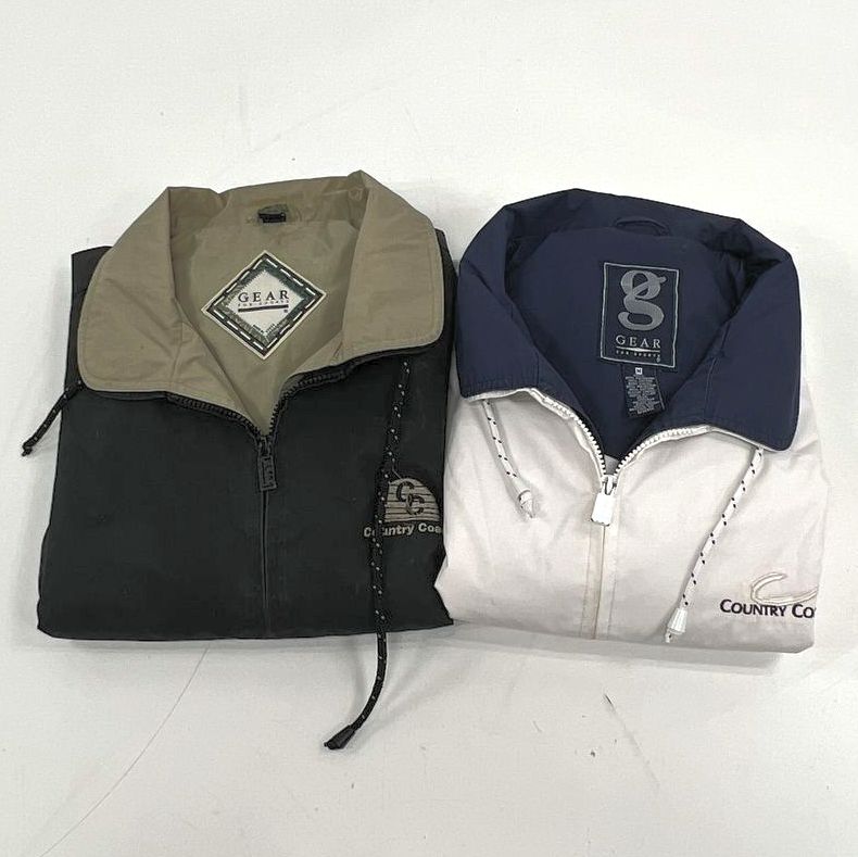 Vintage 90s GEAR For Sports Country Coach RV Promo Jacket Lot 2 Size M L