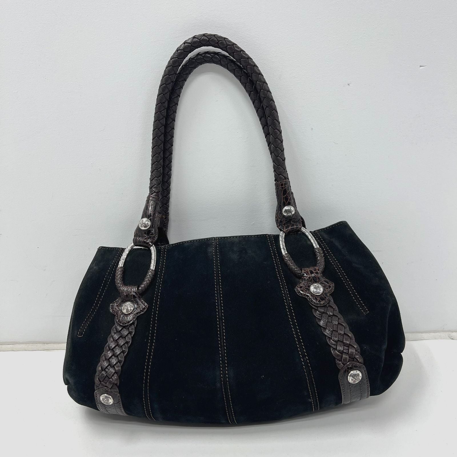 Brighton Serene Hobo Brown Black Shoulder Bag D496462