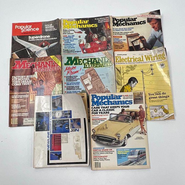 Vintage Mechanix Illustrated & Others Assorted Magazine Back Issue Lot *POOR