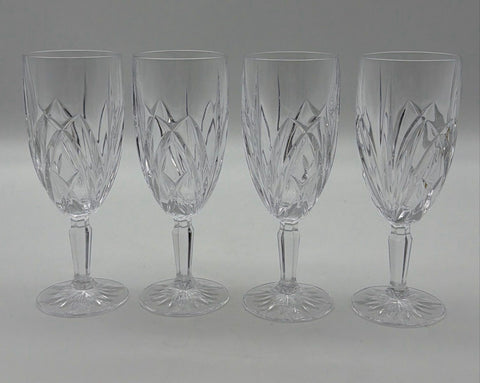 Marquis Waterford Brookside Water Goblets Set 4 Clear Crystal 8.5 Inch