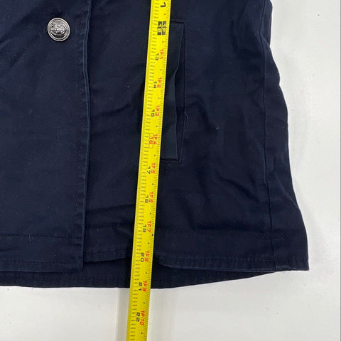 Hei Hei Women's Layered Look Hooded Peacoat Jacket Black Sz S