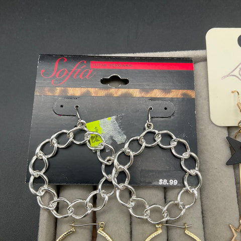 Kate Spade Sofia Vergara Lovisa Earrings Jewelry Lot 9 Pairs Hoops Studs Drops