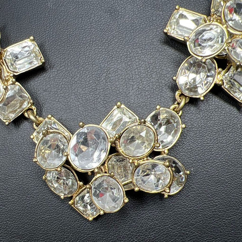 J. Crew Gold Tone Rhinestone Necklace
