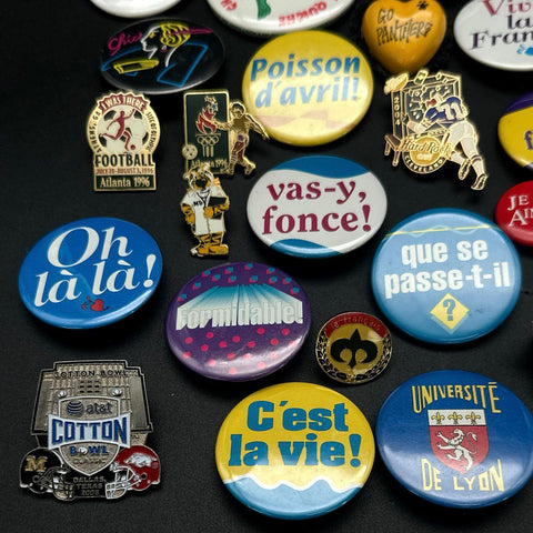 Collectible Pin Lot Hard Rock Cafe Atlanta 1996 Olympics French Buttons 36pc
