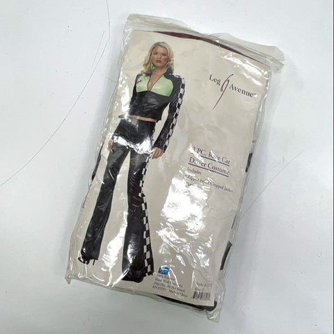 Leg Avenue Race Car Driver Sexy Halloween Costume 3-Pc Set Jacket Pants Sz S