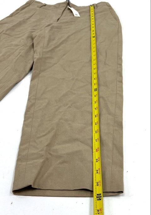 Banana Republic NWT Tan Pull-On Wide Leg Crop Tencel Pants Women's S