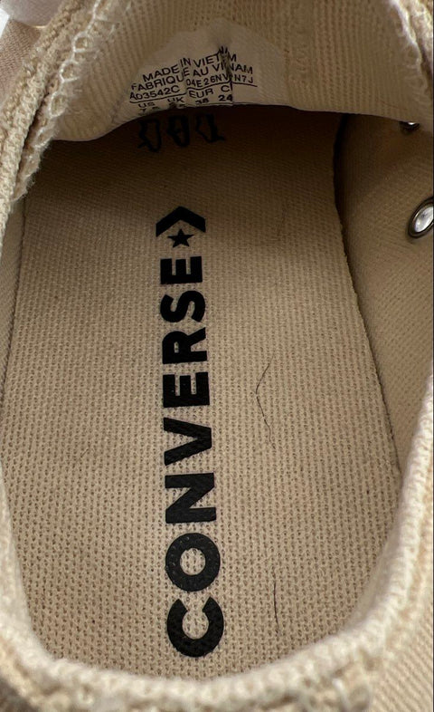 Converse Chuck Taylor All Star Lift Platform Low Top Beige Women's Size 7.5