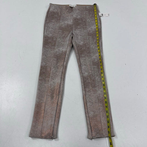 Anthropologie Women's Rose Gold Metallic High Rise Slim Pants NWT Size 29