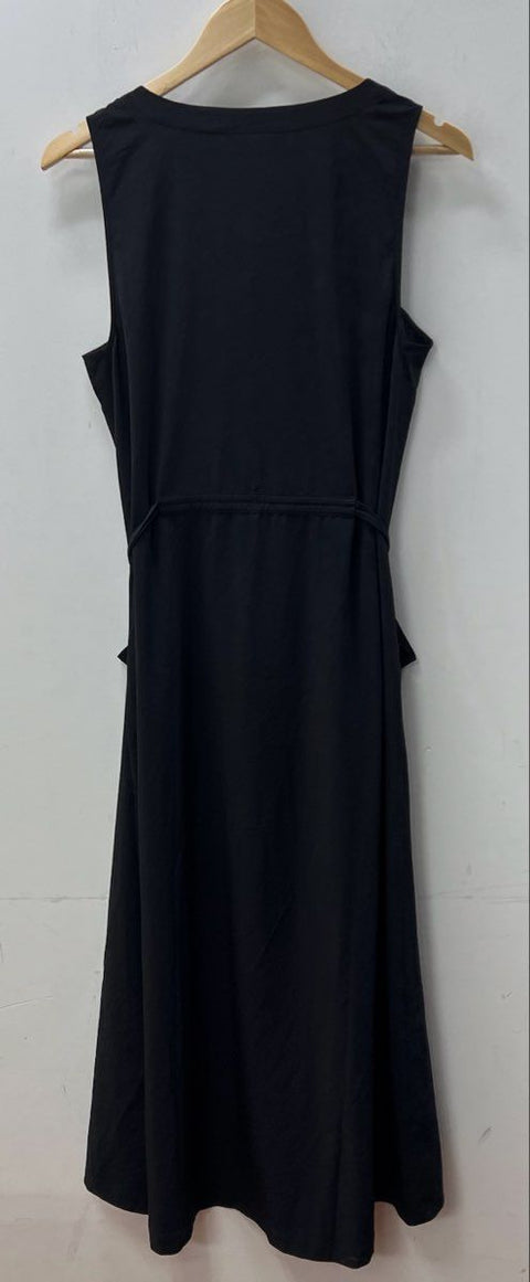 Soma Women's Everstretch Maxi Bra Dress Black Sleeveless Tie Waist NWT Sz M