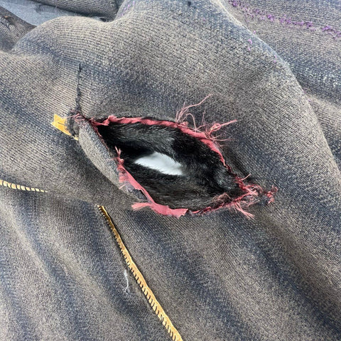 Vintage Dark Brown Faux Fur Coat Jacket Shawl Collar Mid-Century Style