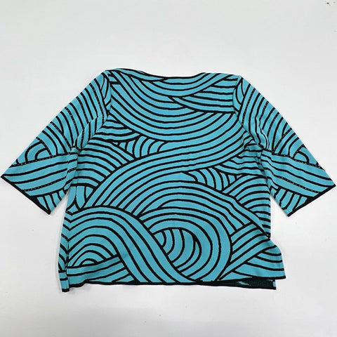 Ming Wang Women's Lot of 3 Tops Cardigan Jacket Tank Set Blue Black