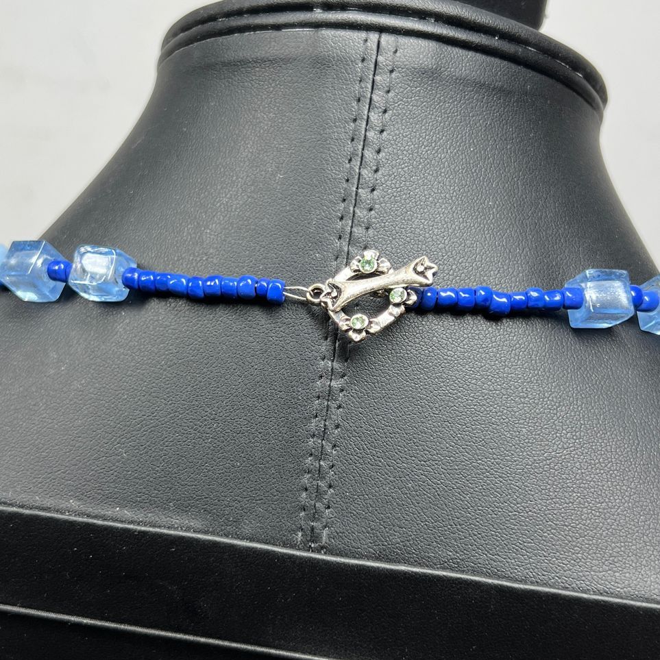 Blue Stone Beaded Necklace