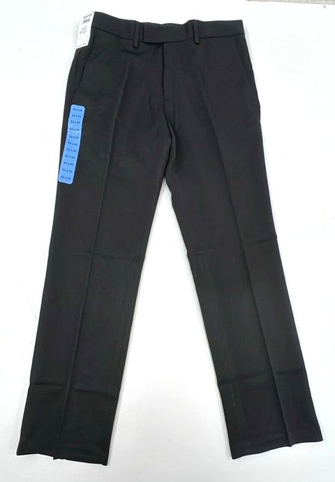 Kenneth Cole Reaction Men's Black Slim Fit Flat Front Dress Pants 32x30 NWT