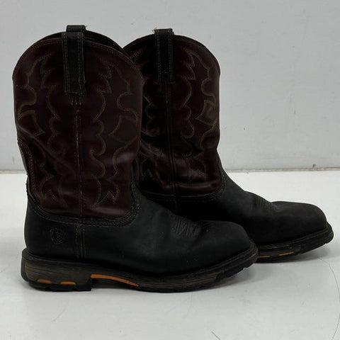 Ariat Groundbreaker Steel Toe Western Work Boots Black Brown Size 13EE