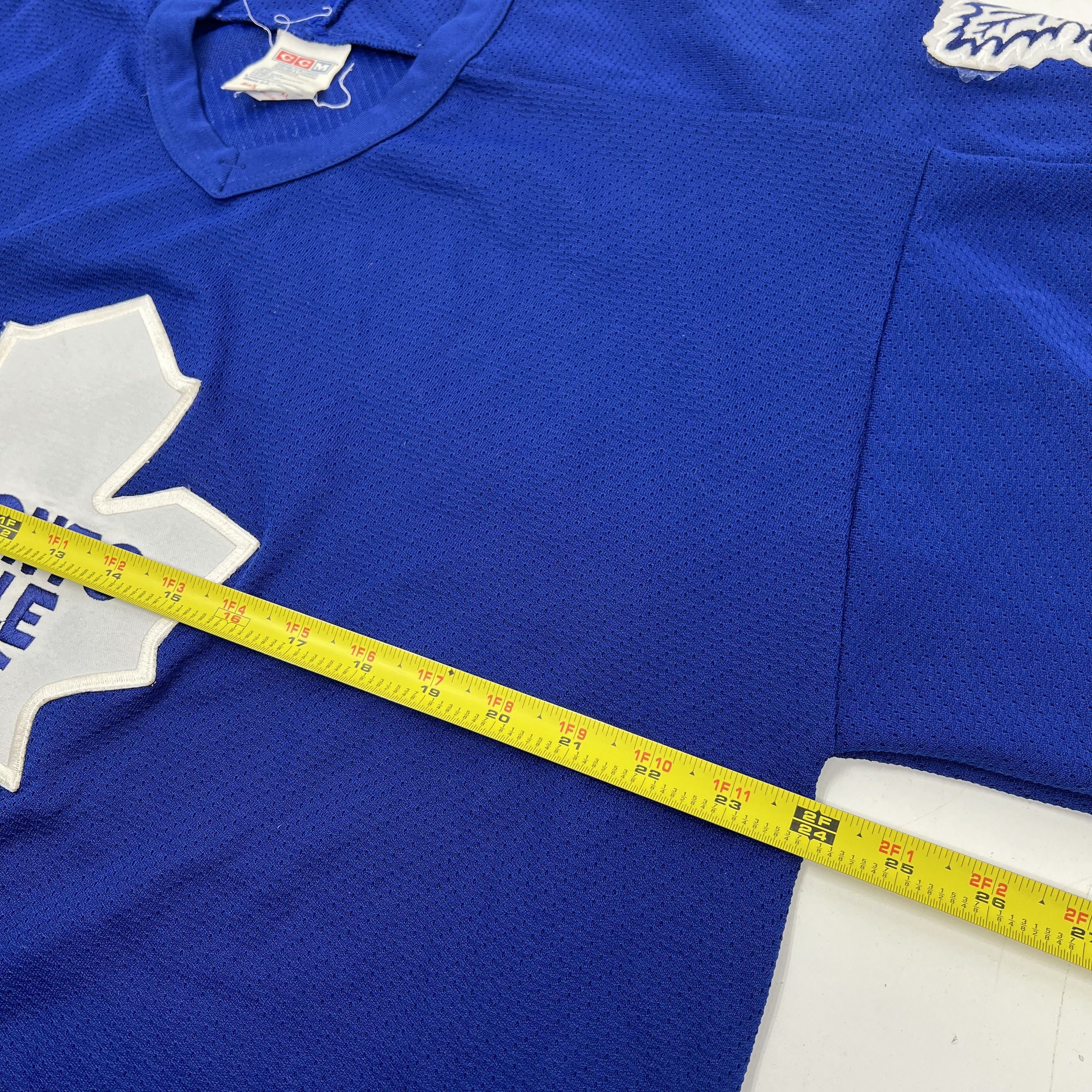 Vintage 80s CCM Toronto Maple Leafs NHL Hockey Jersey Assembled in Canada Sz XL