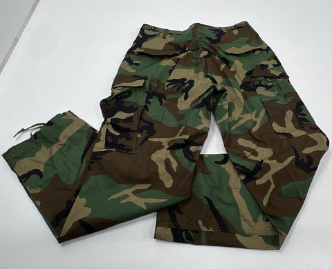 US Military Men's Woodland Camo BDU Lot 3pc Jacket Pants USAF Patches Size M L