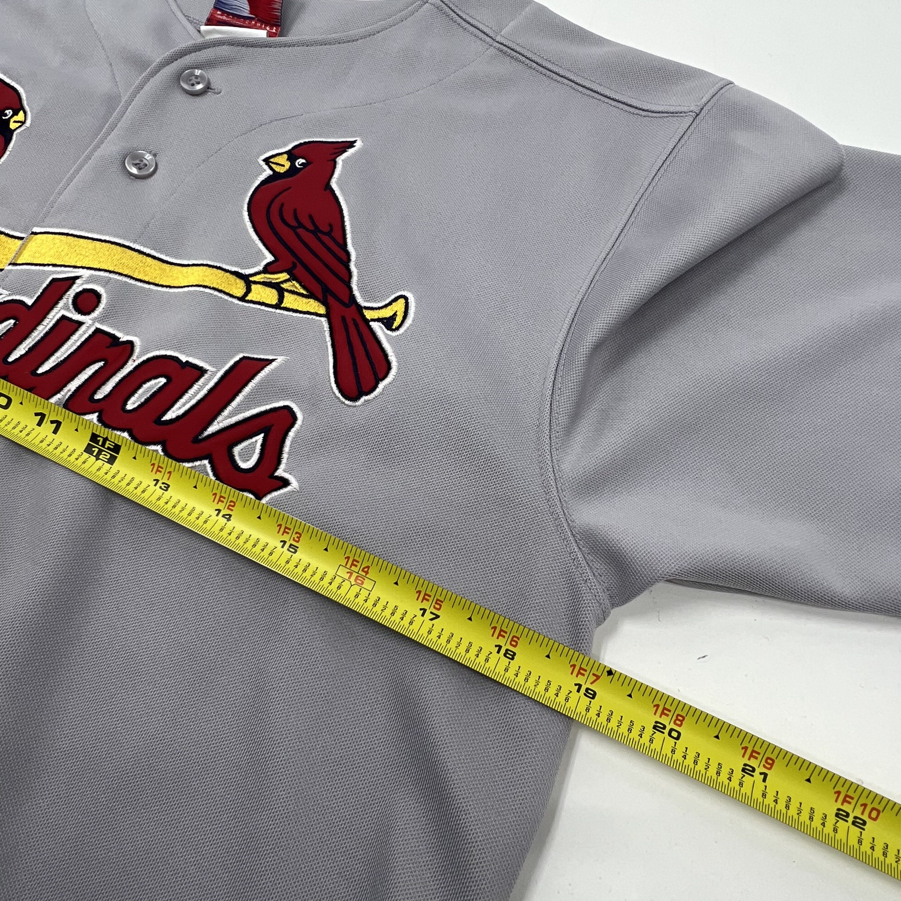 Cardinals Pujols #5 Genuine Merchandise Majestic Jersey Gray Size 14/16