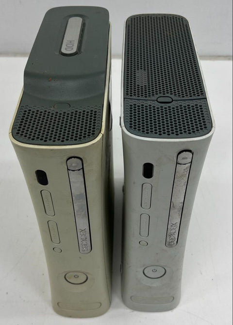 2 Microsoft Xbox 360 Console Lot For Parts / Repair E74 No Power Error